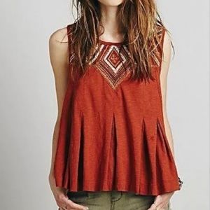 Libertine Metallic Embellished Tank Top with Open Back